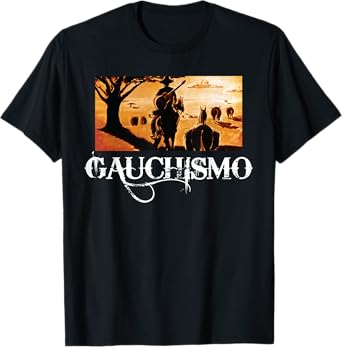 Cowboy With Horse In Sunset Argentinian Gaucho T Shirt T-Shirt