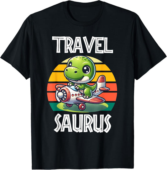 Travel Saurus Funny T-Rex T-Shirt