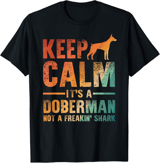 Funny Doberman Art Men Women Doberman Pinscher Dog Walker T-Shirt