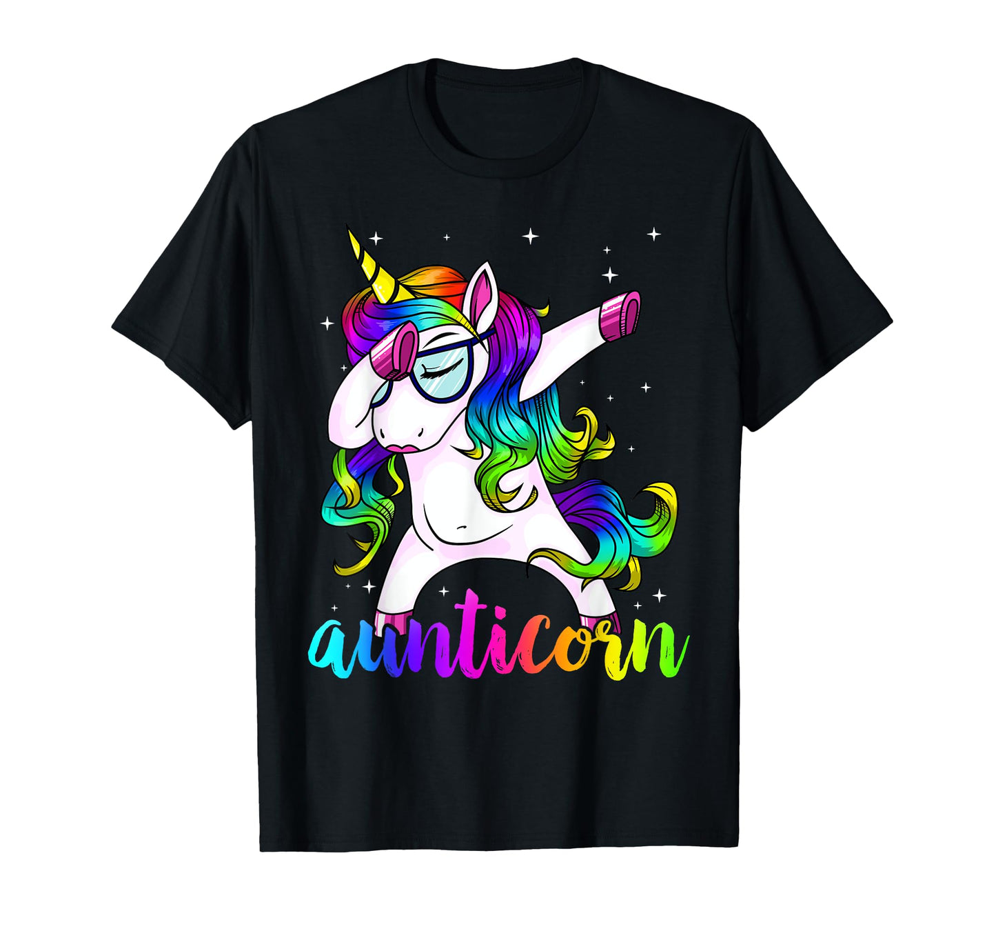 Aunticorn Aunty Dabbing Unicorn Auntie Aunt Christmas Gift T-Shirt