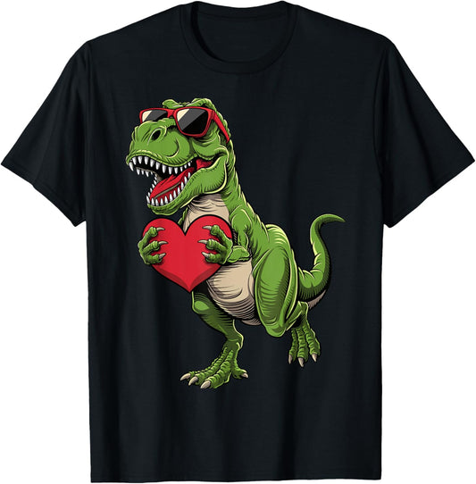 Valentines Day Cute Dinosaur T Rex Toddler Boys Valentine T-Shirt