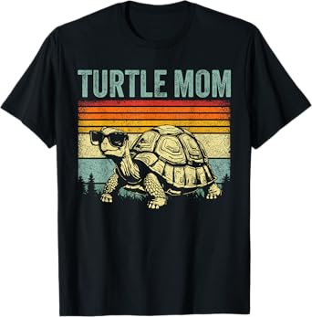 Vintage Turtle Mom Turtle Lovers Tortoise Mommy Mother's Day T-Shirt