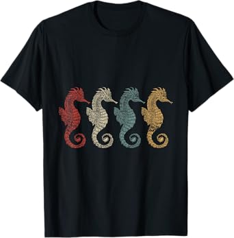 Retro Seahorses T-Shirt