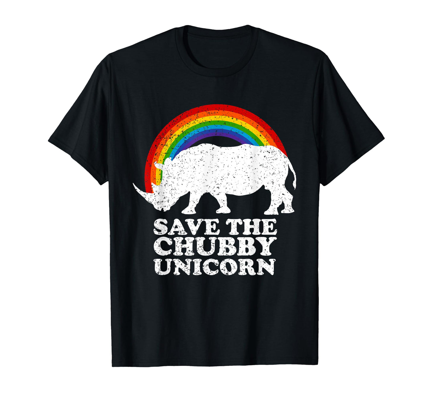 save the chubby unicorns rainbow Save the Rhino Day T-Shirt