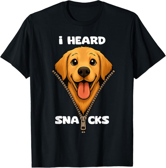 I Heard Snacks Funny Dog T-Shirt