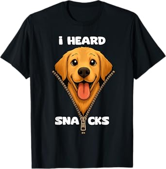 I Heard Snacks Funny Dog Men Women Kids T-Shirt