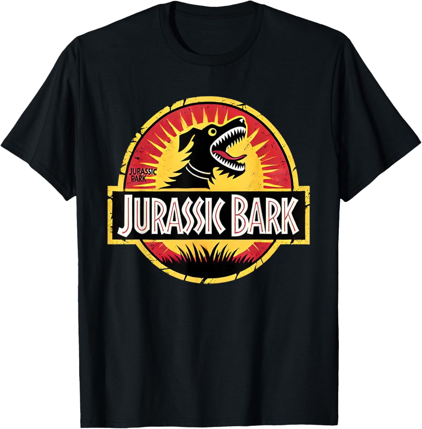 Jurassic Bark Dog Lover Funny Parody Men Women Girls Kids T-Shirt