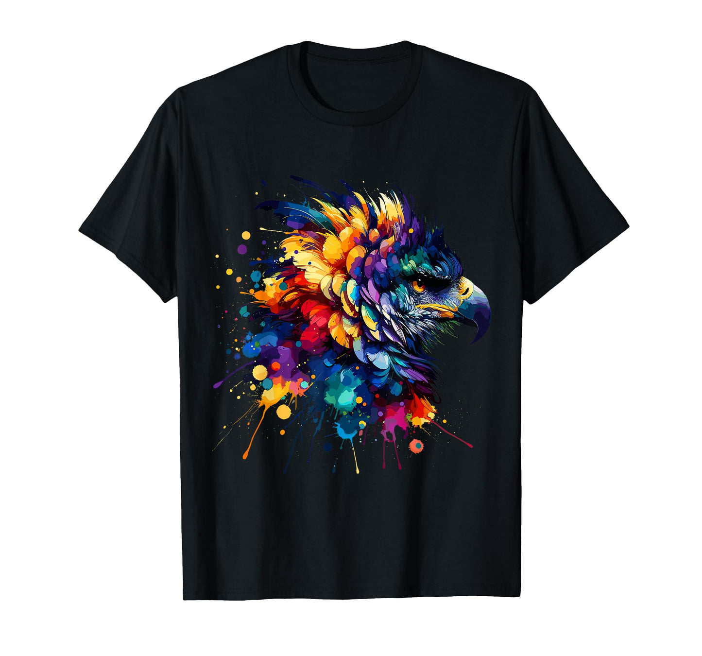 Colorful Splash Art Harpy Eagle Eagles T-Shirt