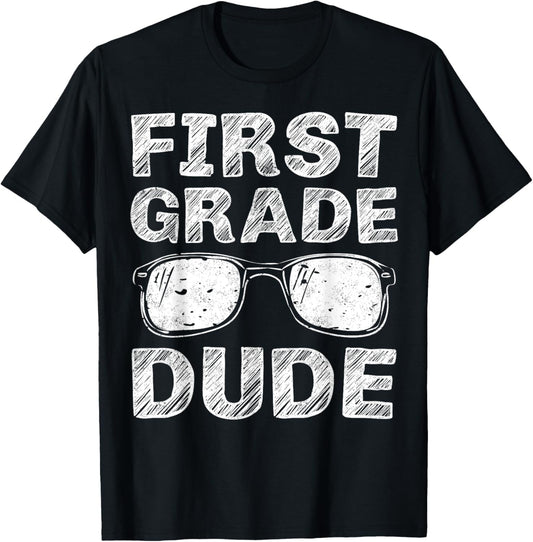 1st Grade Dude First Day of School Gift Back to School T-Shirt