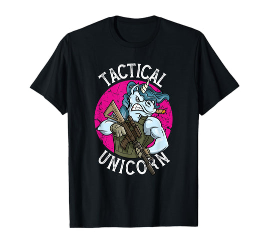 Funny Police Tactical Unicorn for Military Law Enforcement T-Shirt