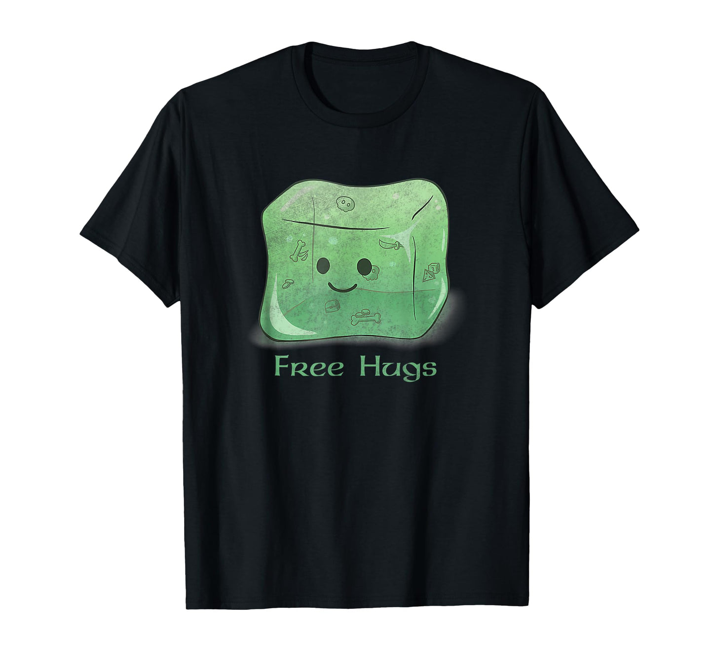 Vintage Gelatinous Cube, Free Hugs Design Men and Women T-Shirt