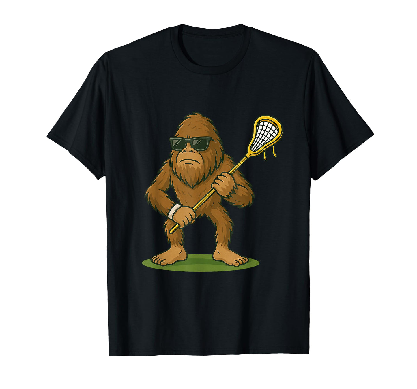 Funny Lacrosse LAX Bigfoot Kids Men Women Lacrosse Player T-Shirt