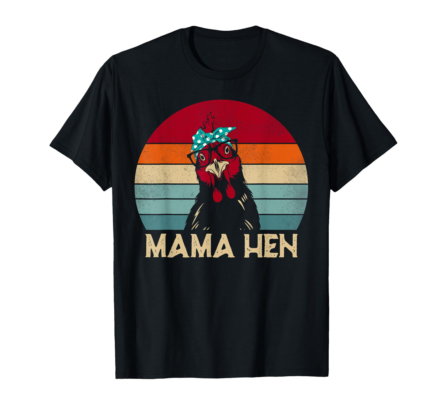 Funny Mama Hen Chicken Mom Gifts Chicken Pajamas Retro T-Shirt
