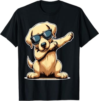 Hip Hop Dance Dabbing Labrador Retriever Dog Dab T-Shirt for Men Women Kids