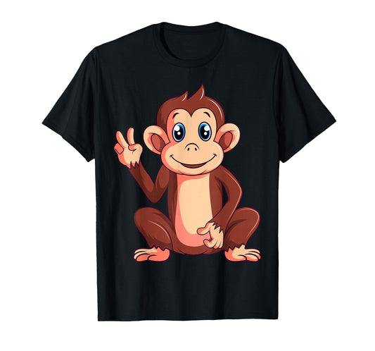 Monkey Lover Kids Boys Girls Women T-Shirt