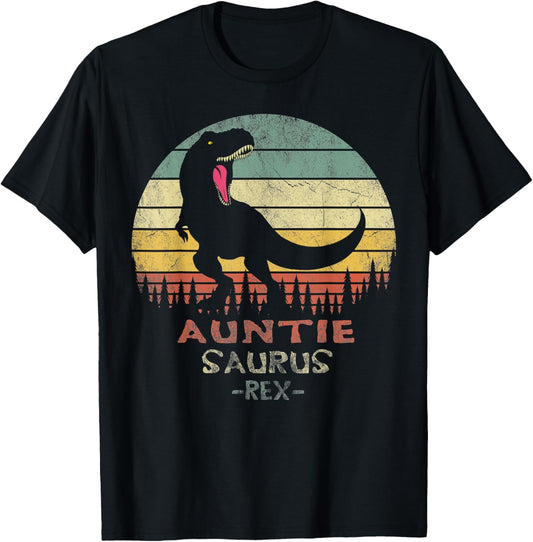 Auntiesaurus Rex Auntie Saurus Dinosaur Auntiesaurus T-Rex T-Shirt