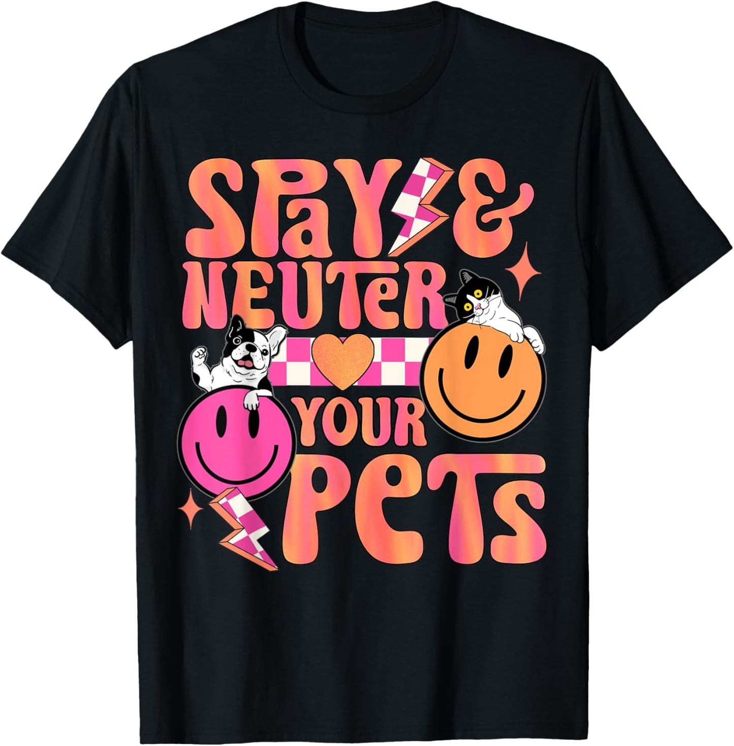 Dog cat owner cute spay neuter pets paw veterinary animal T-Shirt
