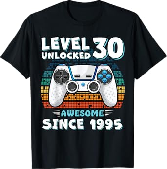 30 Year Birthday Decorations Men Gag 30yr 1995 30th Birthday T-Shirt