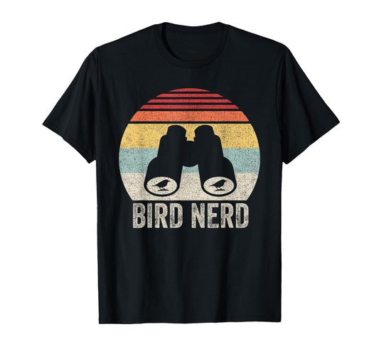 Retro Bird Nerd Shirt Birdwatcher Enthusiast Nature Animal T-Shirt