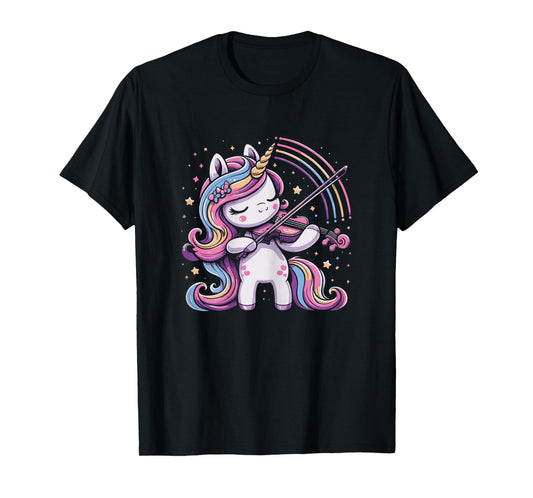Unicorn Playing Violin Violinist Violin Player T-Shirt