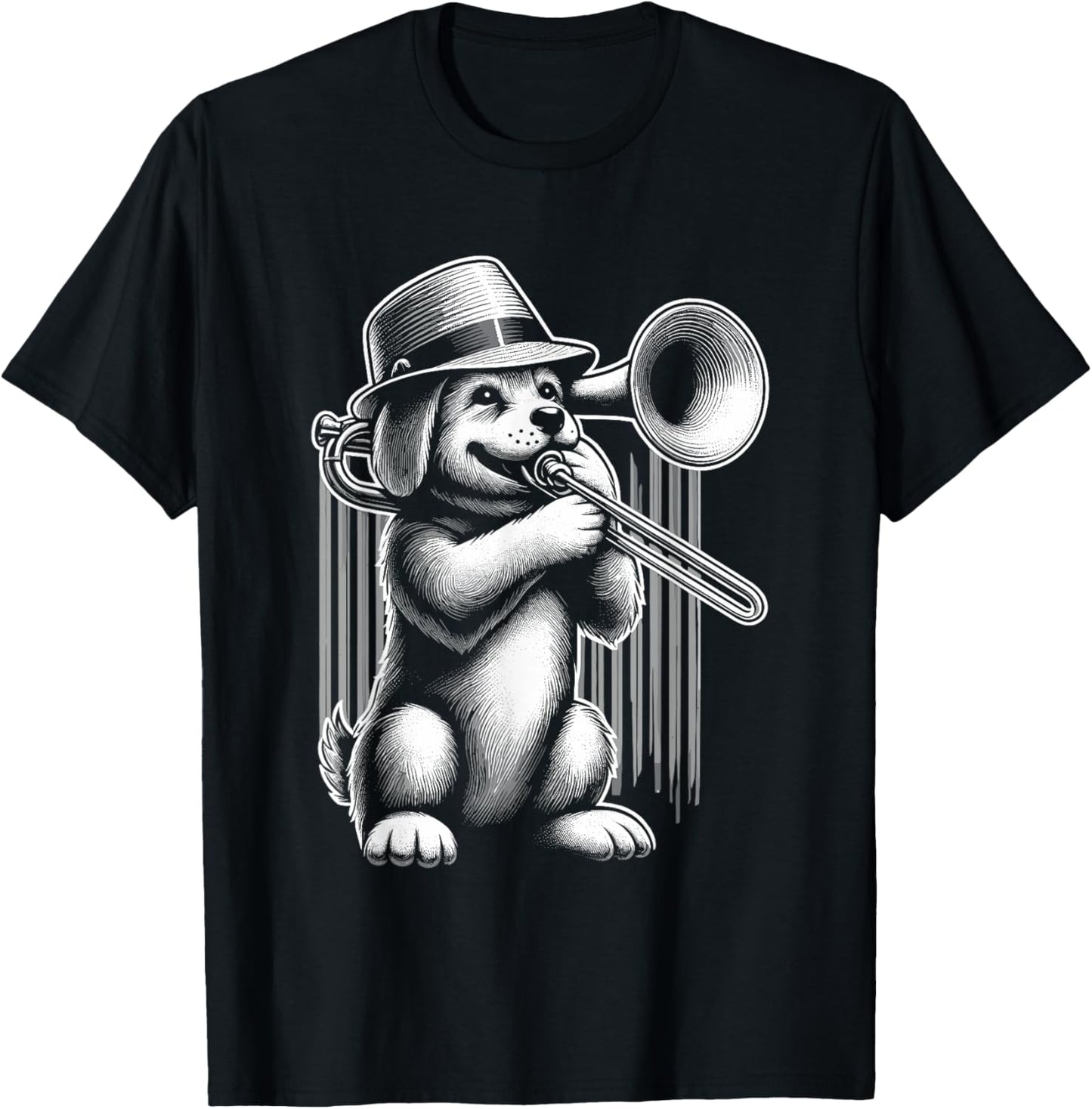 Dog Trombone Player T-Shirt