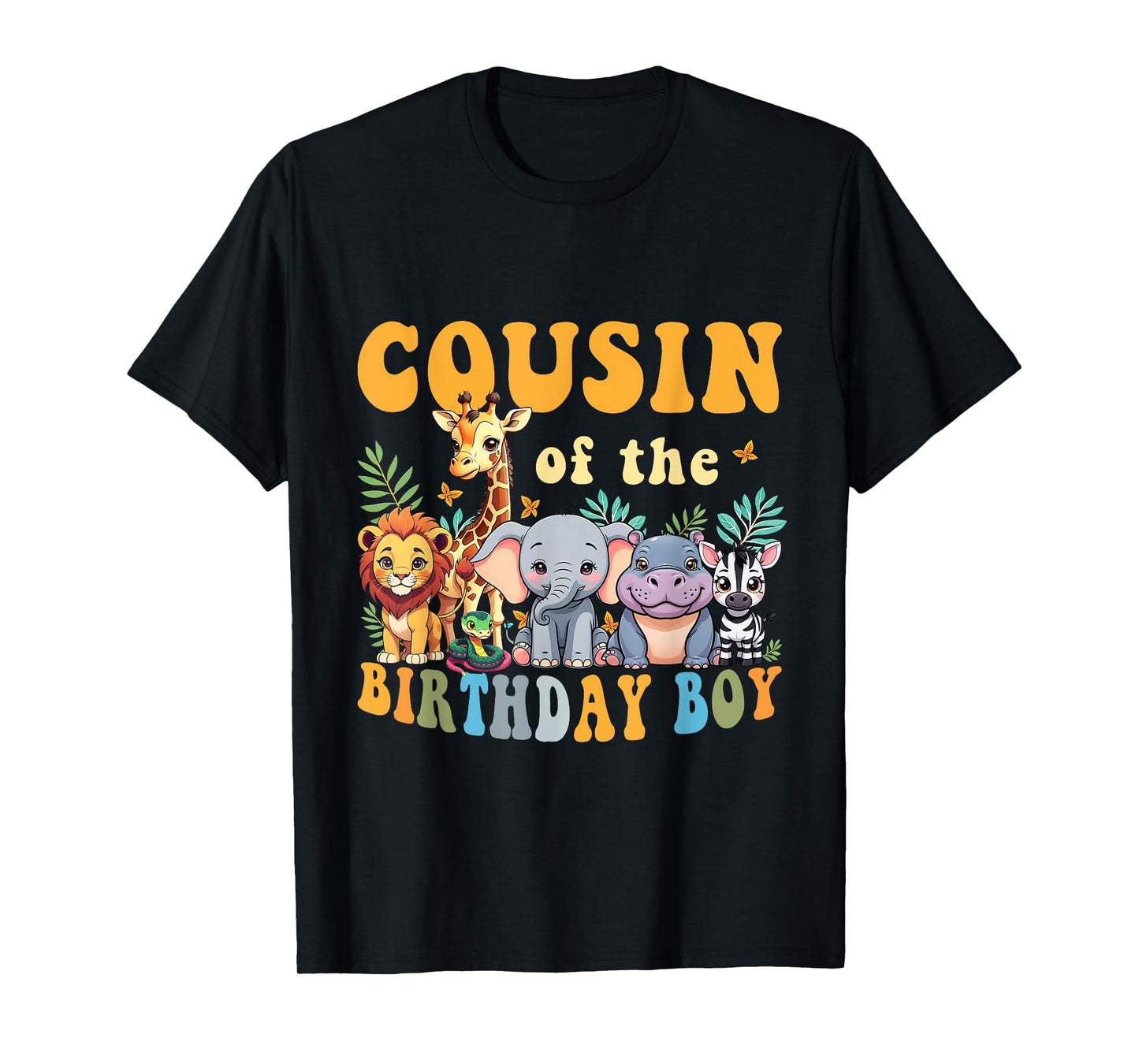 Cousin of the Birthday Boy Kid Safari Jungle Animal Matching T-Shirt