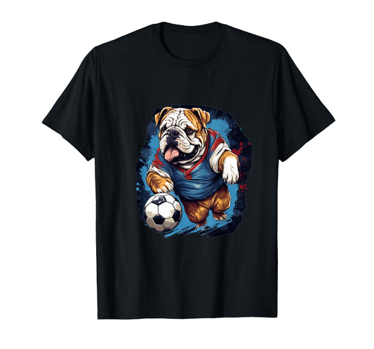 English Bulldog Soccer - English Bulldog T-Shirt