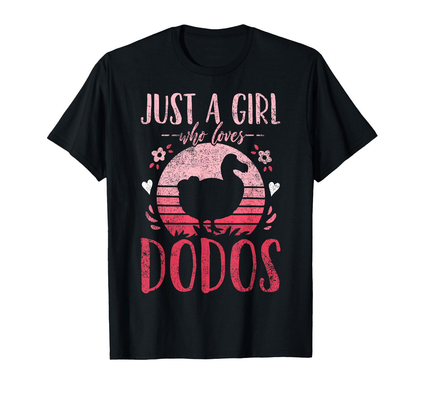 Dodo Birds Just a Girl Who Loves Dodos Retro Vintage T-Shirt
