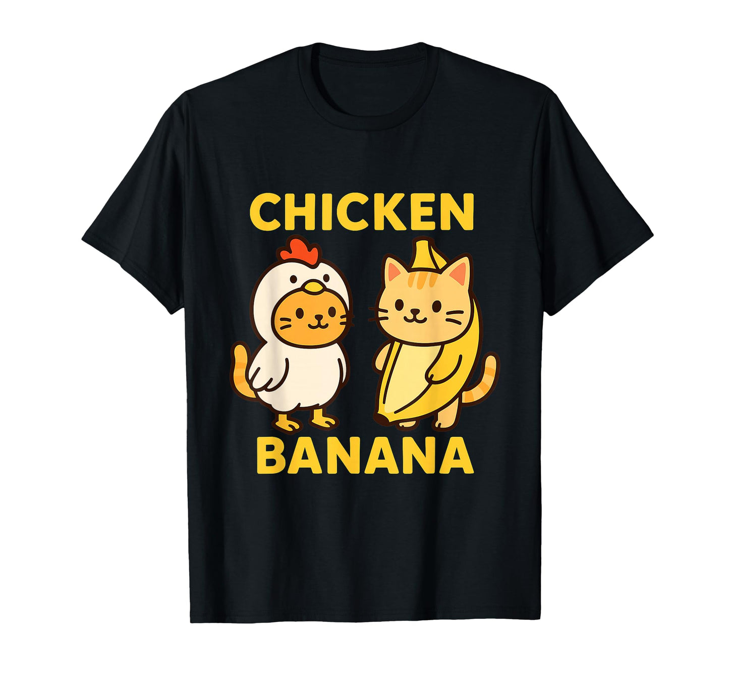 Funny Cat Chicken Banana T-Shirt