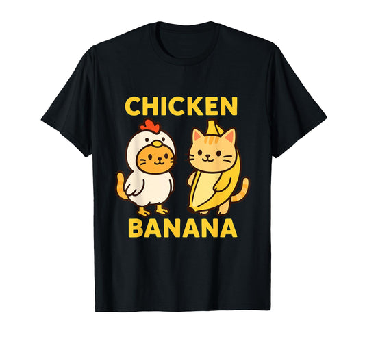 Funny Cat Chicken Banana T-Shirt