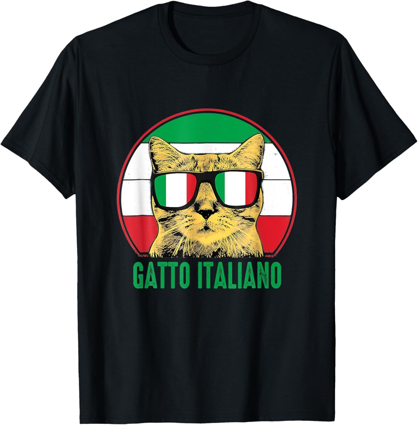 Gatto Italiano Cute Italian Cat Proud Italian Heritage Day T-Shirt