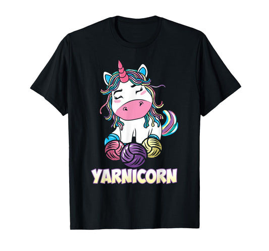 Yarnicorn Unicorn Yarn Art Knitting Lover T-Shirt