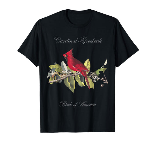 Red Cardinal - Birds of America Series Audubon T-Shirt