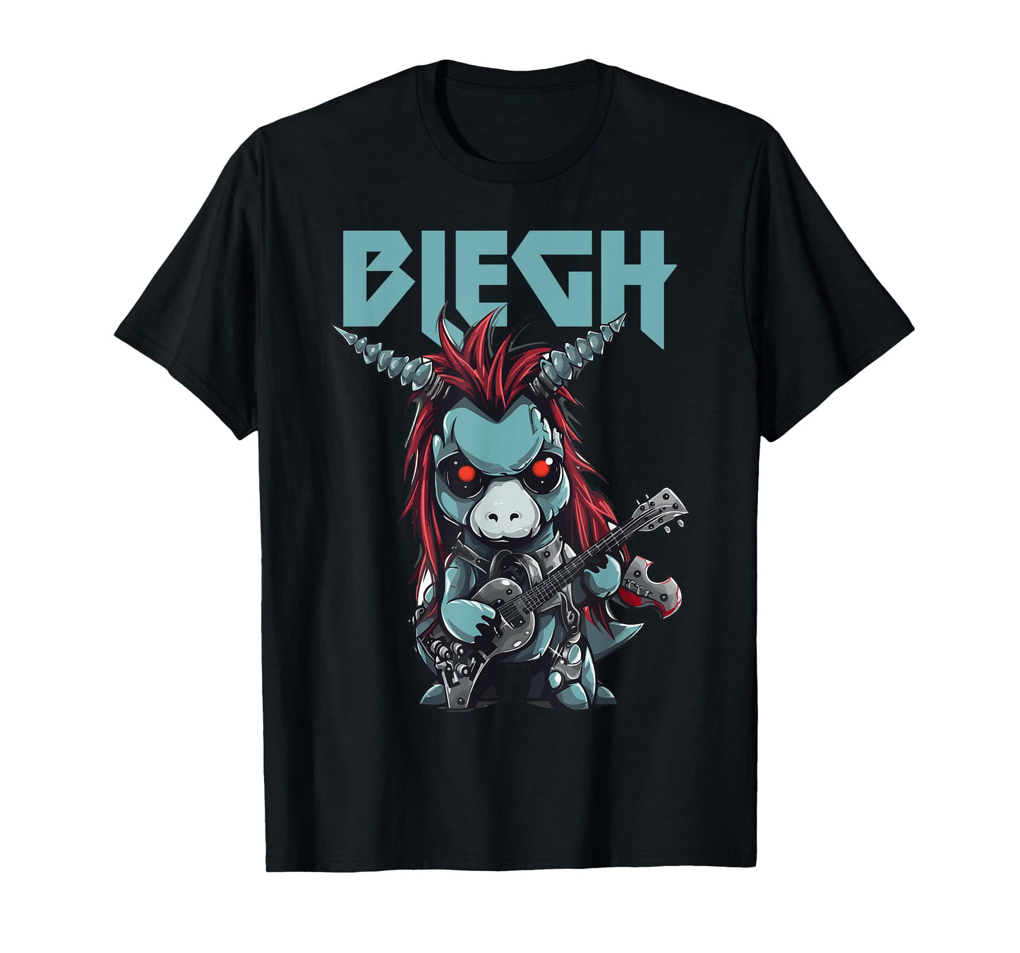 Blegh Heavy Metal Metalcore Unicorn T-Shirt
