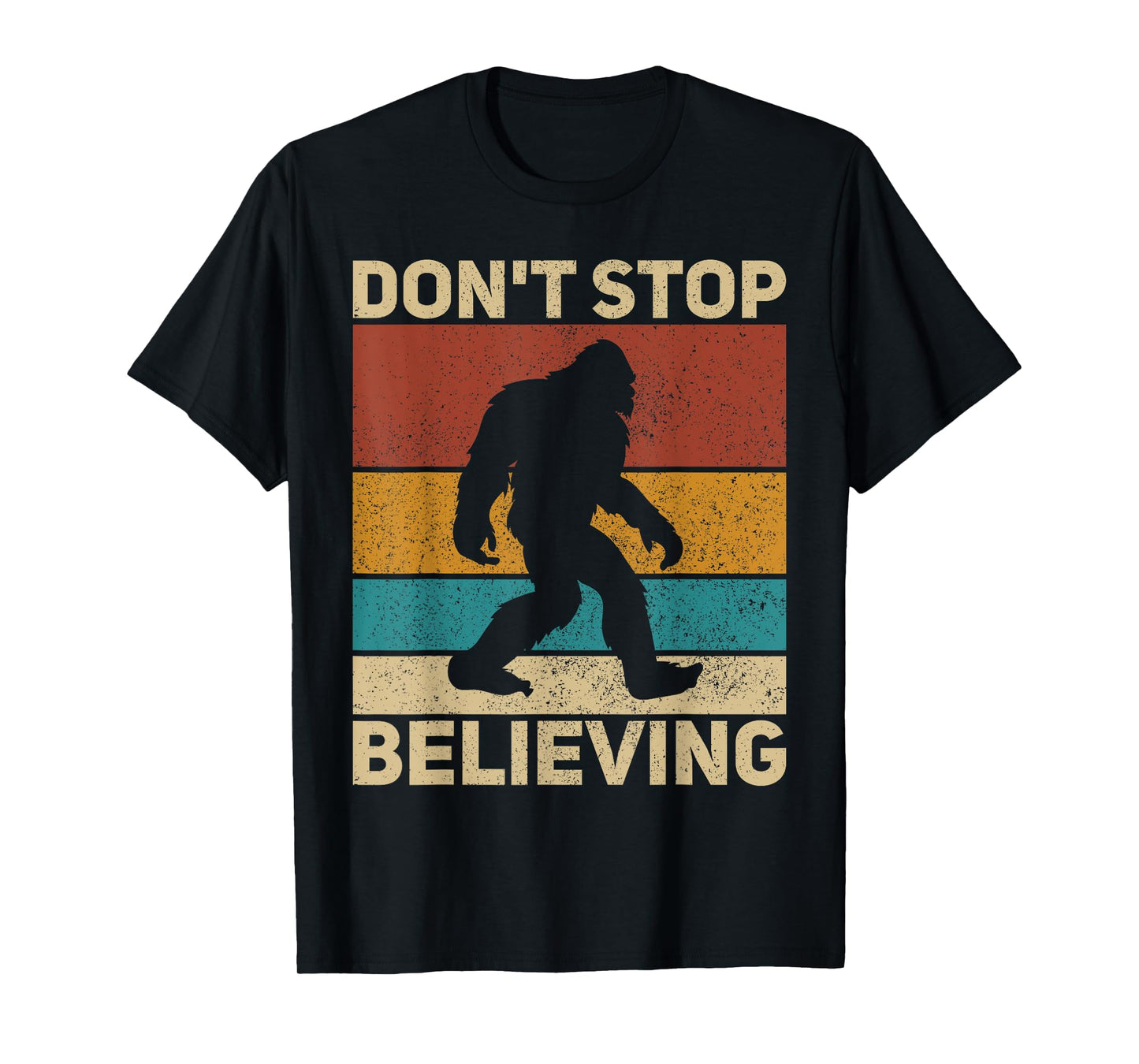 Don't Stop Believing Sasquatch Costume Mens Big Foot Bigfoot T-Shirt