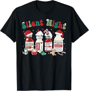 Funny Christmas Nurse Medical Christmas icu nicu RN ER Nurse T-Shirt