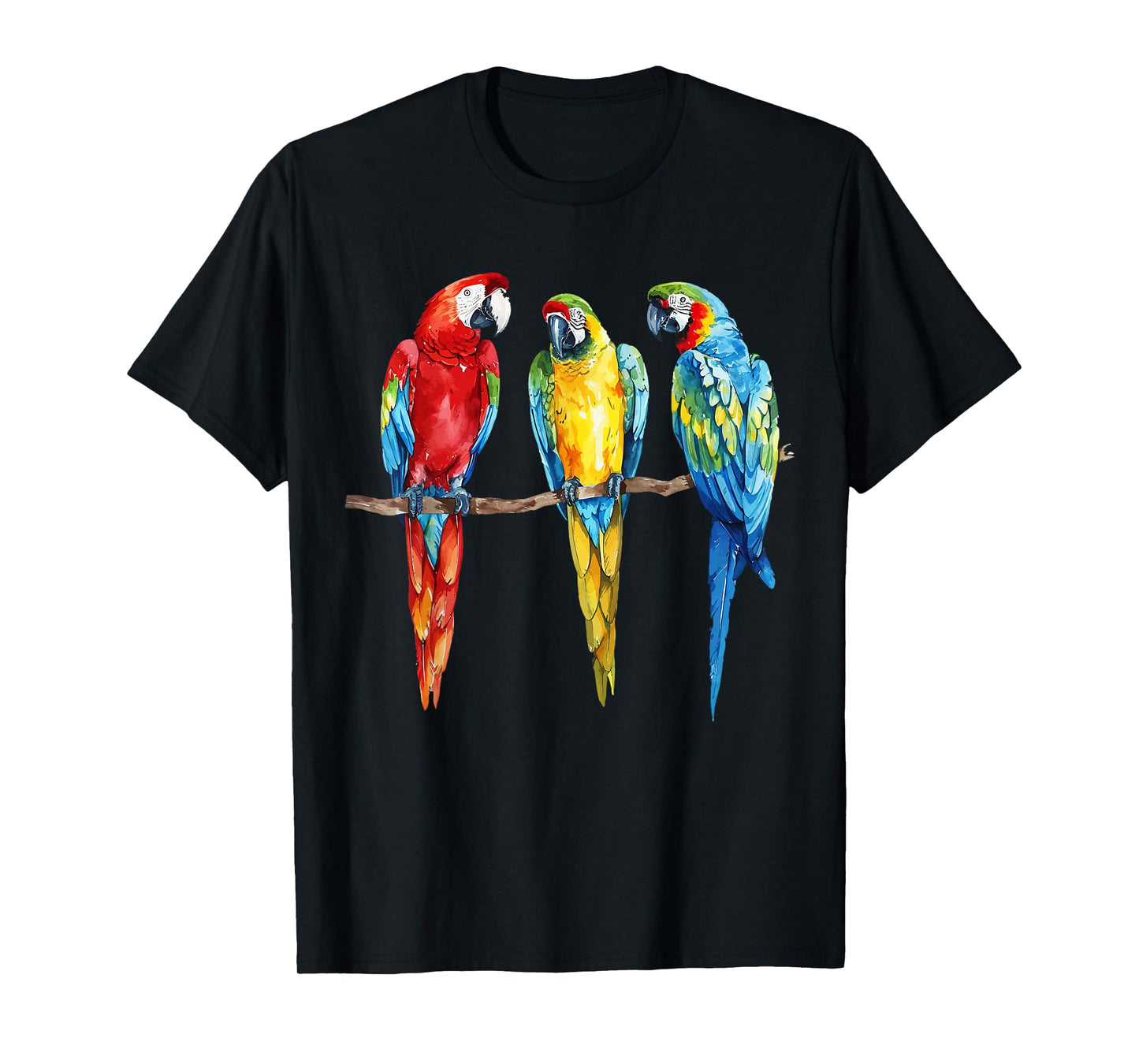Colorful Parrot Watercolor T-Shirt