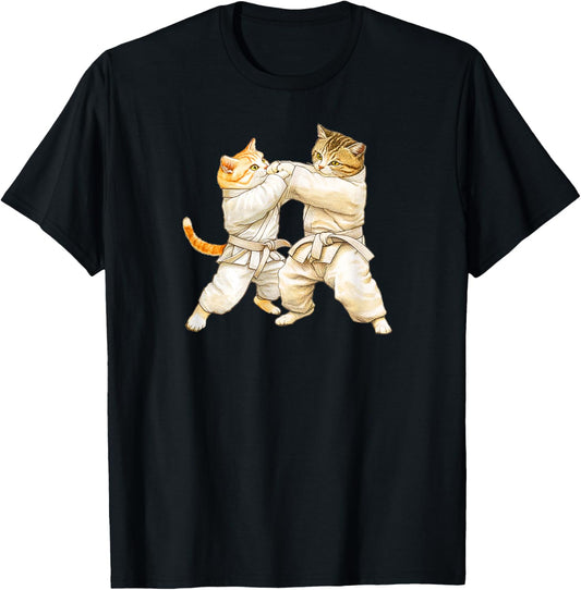 Funny T-Shirt, Cats, Judo, Cats, Men's, Cat Lovers, Goods, Funny, Funny, Clothes, Gifts, Cat Servants, Jiu Jitsu T-Shirt