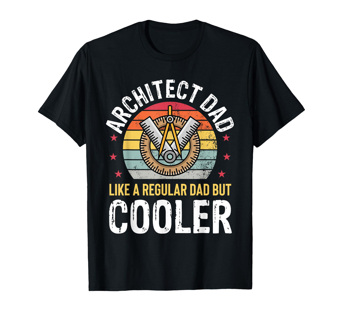 Architect Dad Architecture Engineer Father Mens Retro Funny T-Shirt