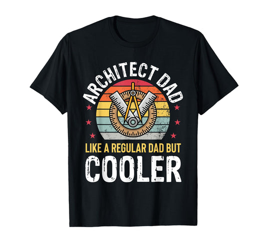 Architect Dad Architecture Engineer Father Mens Retro Funny T-Shirt