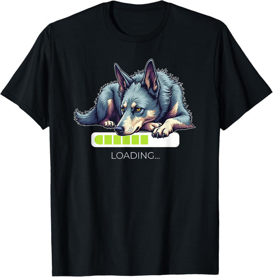 Australian Cattle Dog Red Blue Heeler Loading T-Shirt