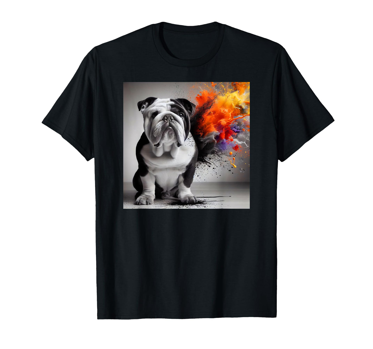 Bold Bulldog Contrast, Bulldog themed Men Women Kids T-Shirt