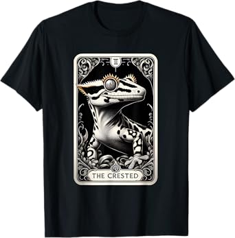Crested Gecko Tarot Card Moon Men Women Kids Reptile Lover T-Shirt
