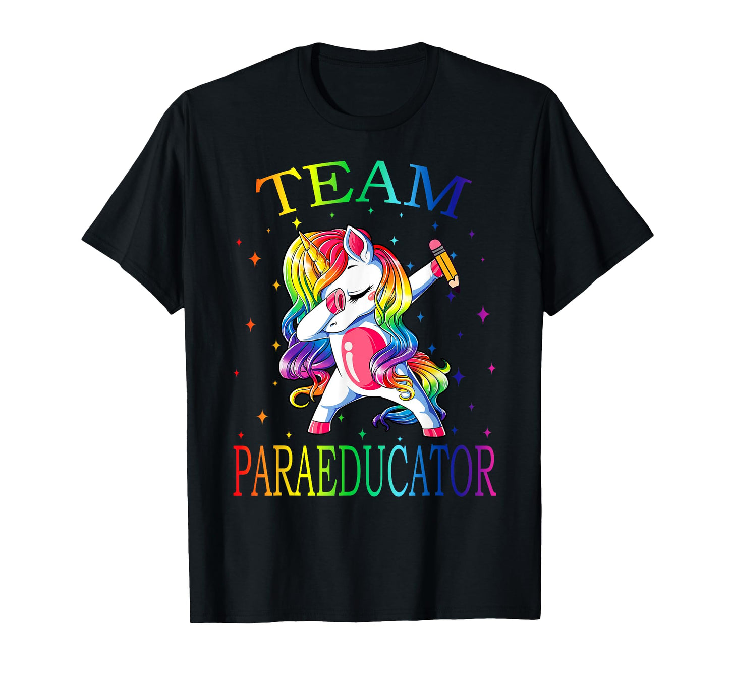 Team PARAEDUCATOR Unicorn Funny Back To School Gift T-Shirt