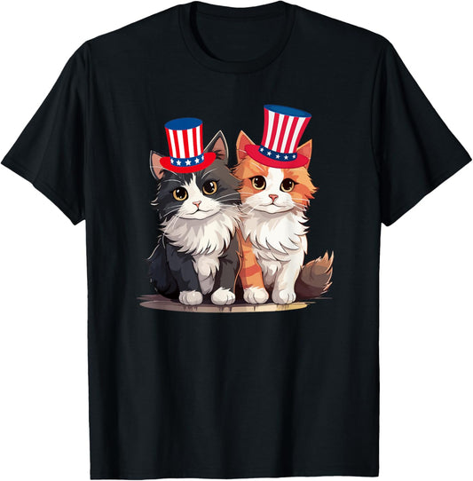 American Kitty Patriotic Cat 4th of July Classic T-Shirt
