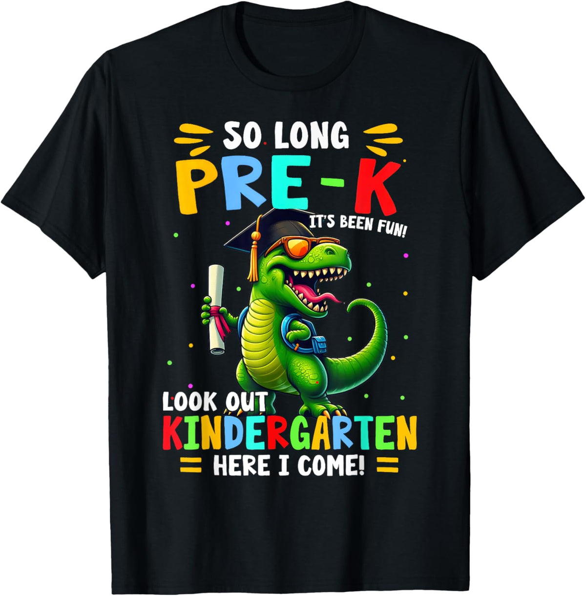 Pre-K Graduate Pre K Graduation 2025 Dinosaur T Rex Kid Boys T-Shirt
