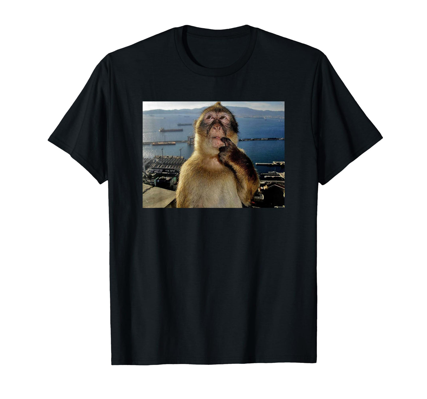 Thinking Monkey Meme T-Shirt