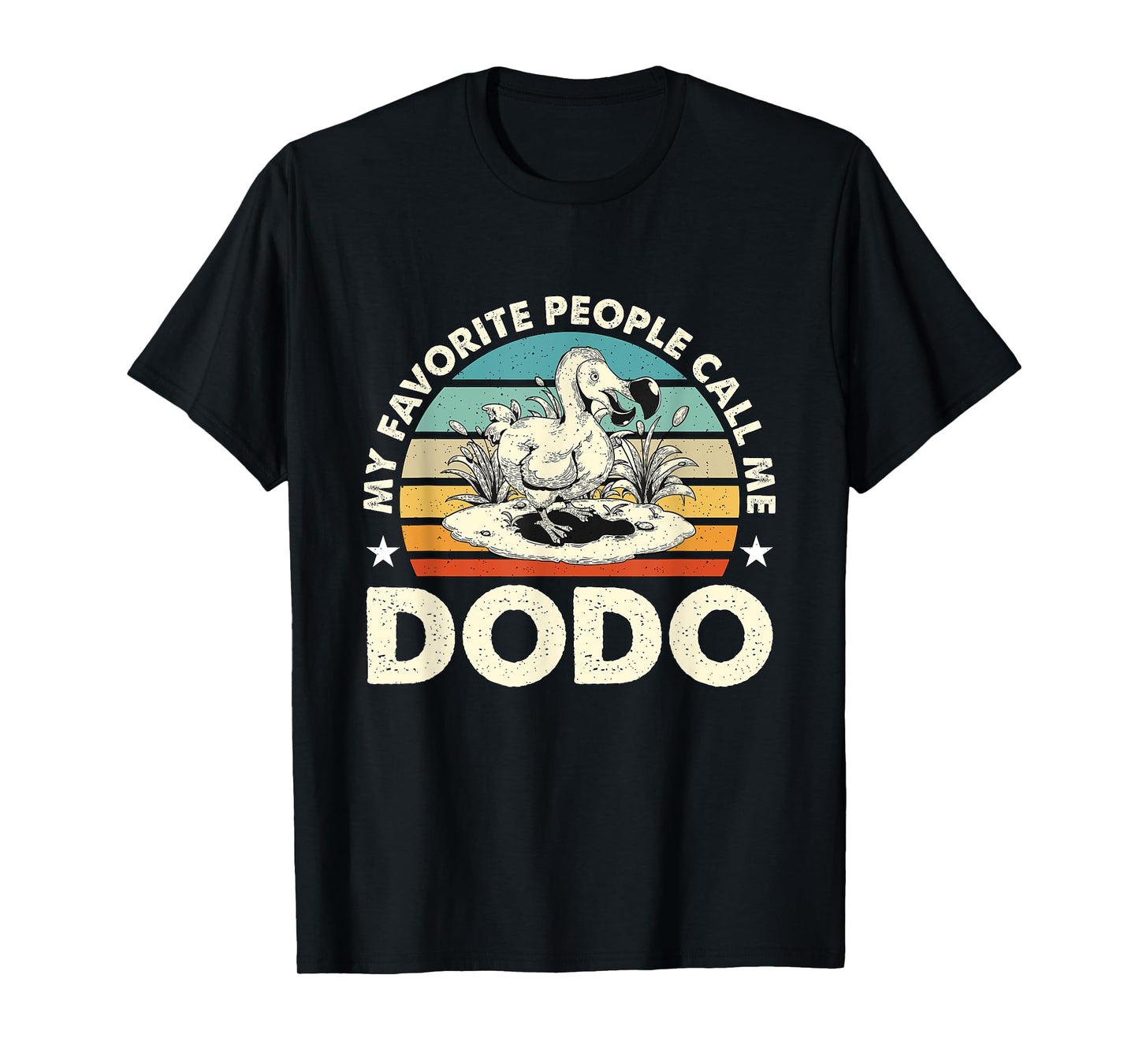 My Favorite People Call Me Dodo Retro Flightless Dodo Bird T-Shirt