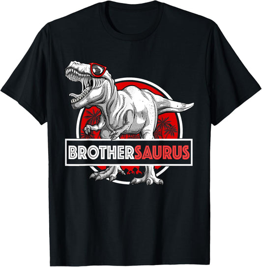 Brothersaurus T-Rex Birthday Funny Brother Saurus Dinosaur T-Shirt