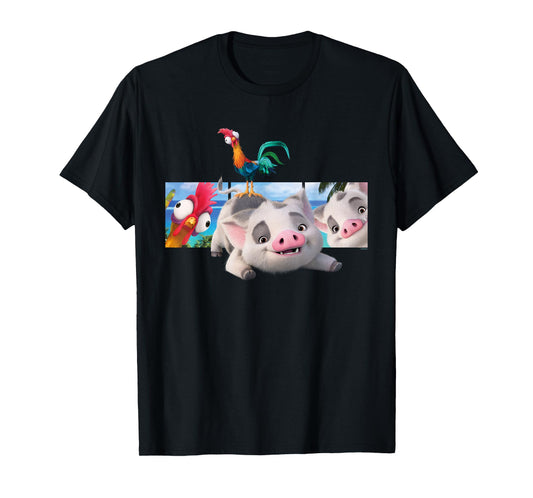 Disney Moana 2 Best Beach Friends Pua and Heihei T-Shirt